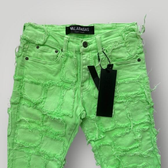 NWT VALABASAS Men's Green Jeans sz 28 - Picture 3 of 6